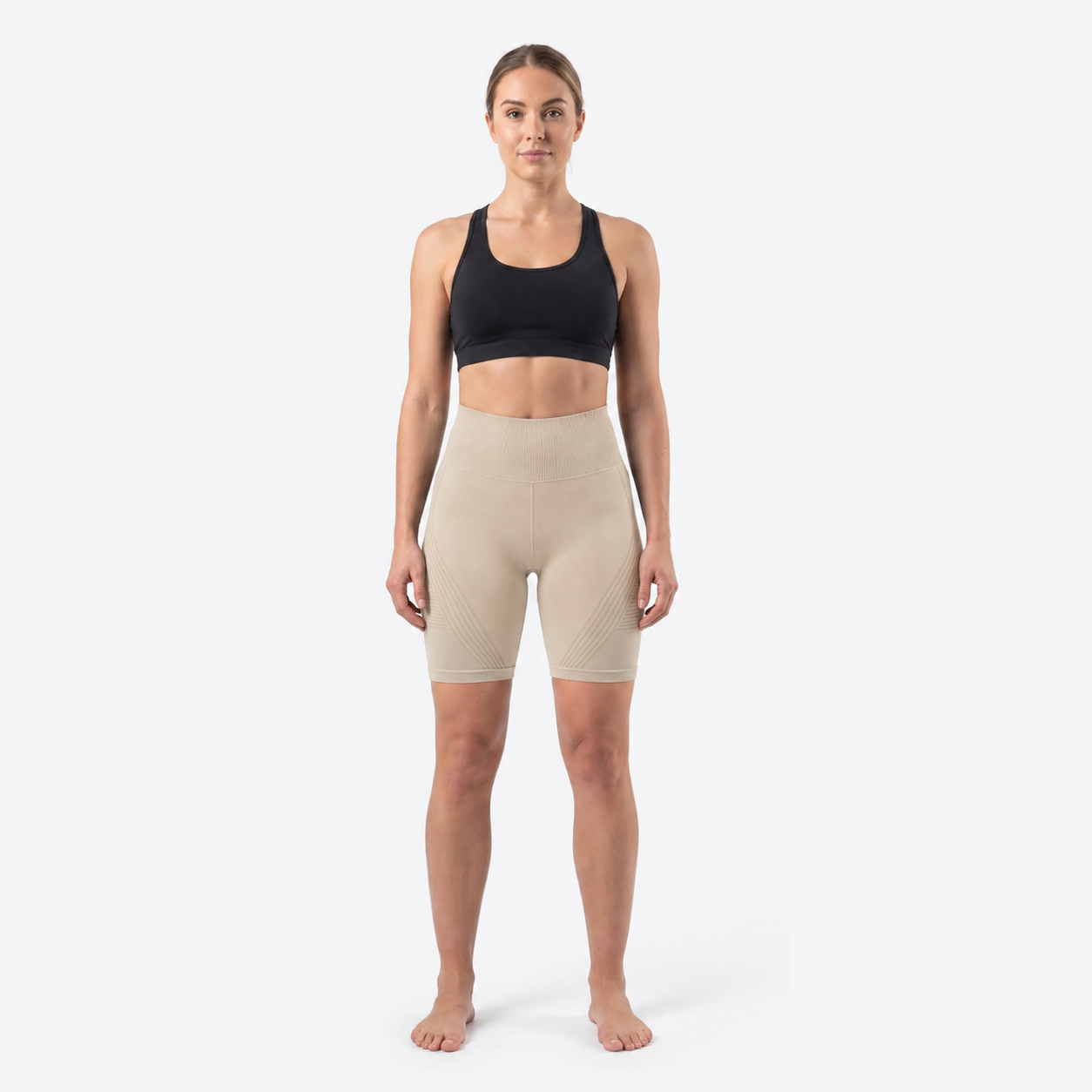 Short Sculptant 3D CELLFIT – Beige (vue 1)