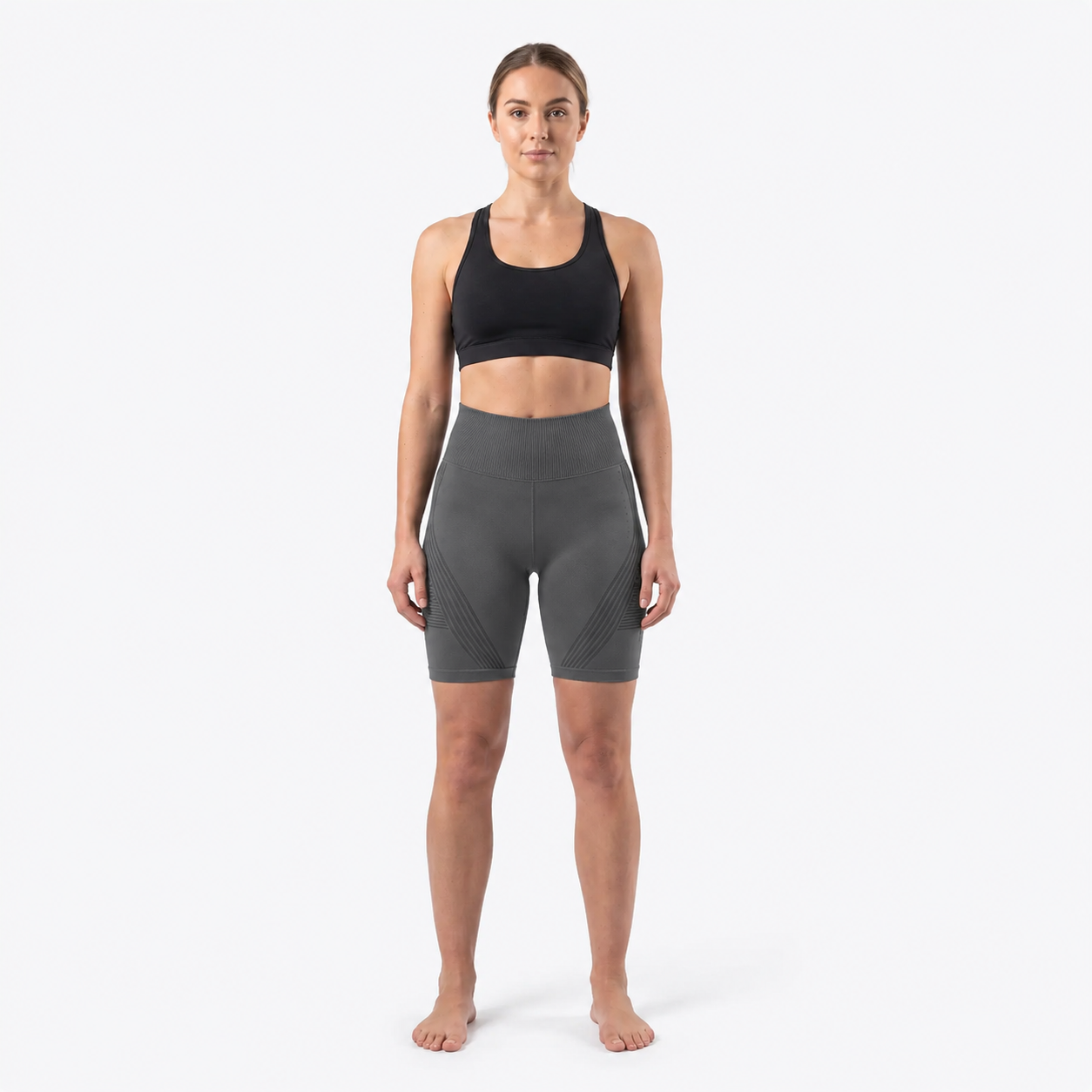 Short Sculptant 3D CELLFIT – Gris (vue 1)