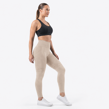 Legging Sculptant 3D CELLFIT – Beige (vue 3)