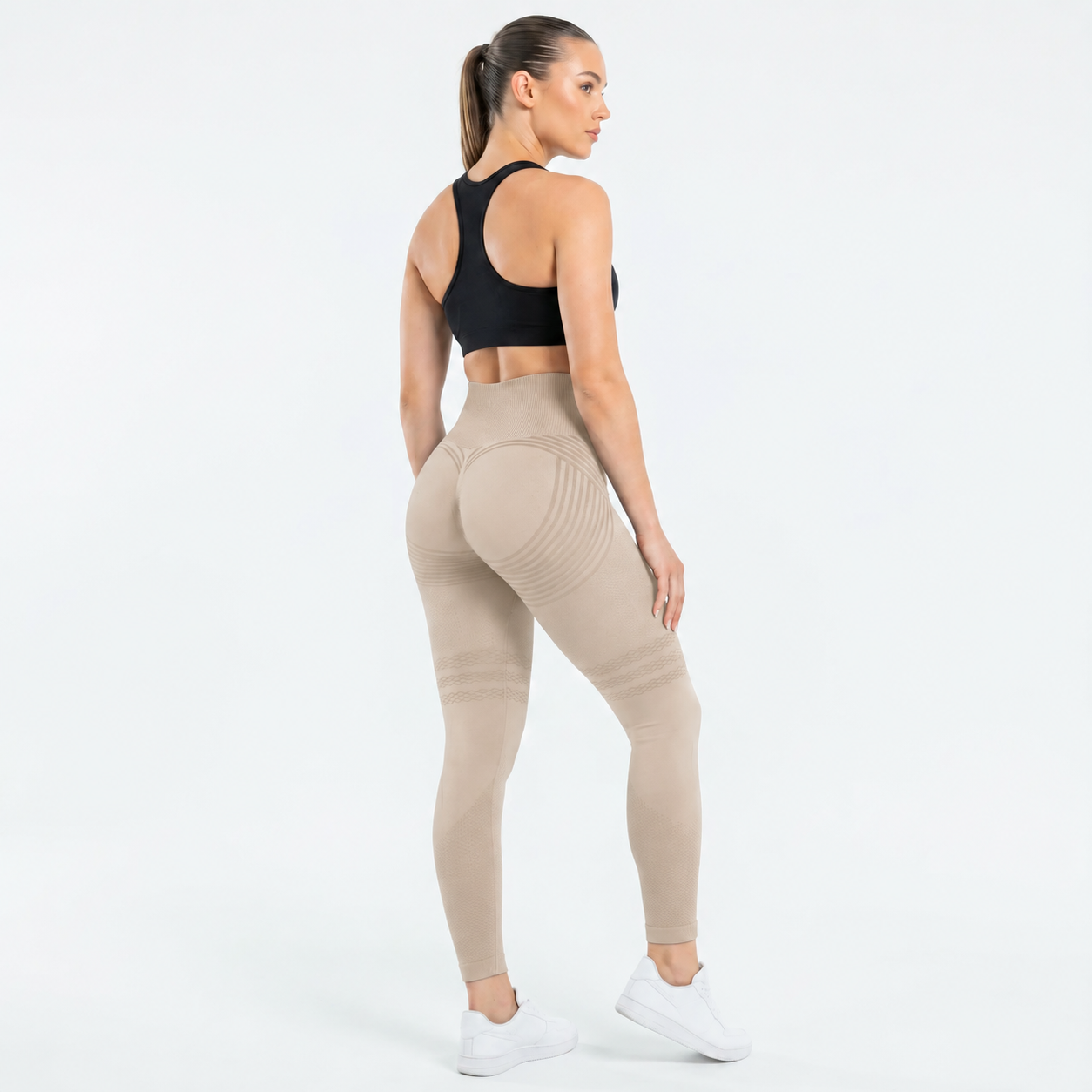 Legging Sculptant 3D CELLFIT – Beige (vue 2)